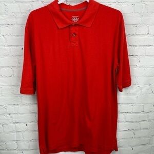 Cabela’s Large Tall Short Sleeve Golf Work Polo Red
